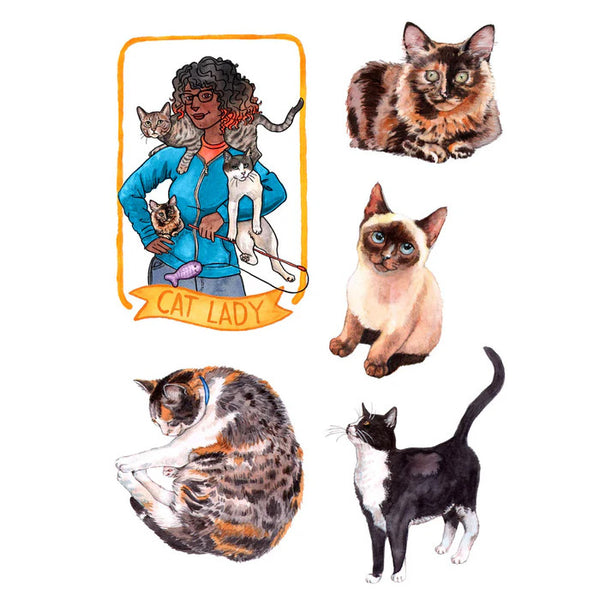 The Cat's Meow Sticker Book by Megan Lynn Kott