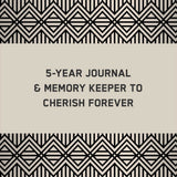 Chronicle Books One Line a Day: A Five-Year Memory Book, Charcoal Canvas