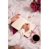 Victoria's Journals Soft-Touch Heart Lock Diary - Dusty Mauve
