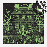 Galison 500pc Puzzle - Michael Storrings Glow-in-the-Dark Haunted House