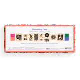 Galison Rubber Stamp Set - Blooming Cats