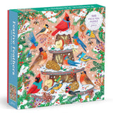 Galison 500pc Foil Puzzle - Festive Feathers