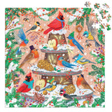 Galison 500pc Foil Puzzle - Festive Feathers
