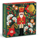 Galison 500pc Foil Puzzle - Merry Nutcracker