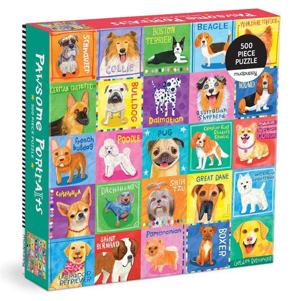 Mudpuppy 500pc Puzzle - Pawsome Portraits