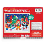 Mudpuppy 12pc Wooden Tray Puzzle - Festive Friends