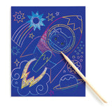 Mudpuppy Scratch Art Magic Kit - Galaxy