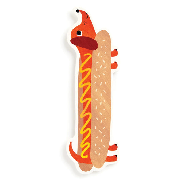 Mudpuppy Bookmark - Doxie Hot Dog