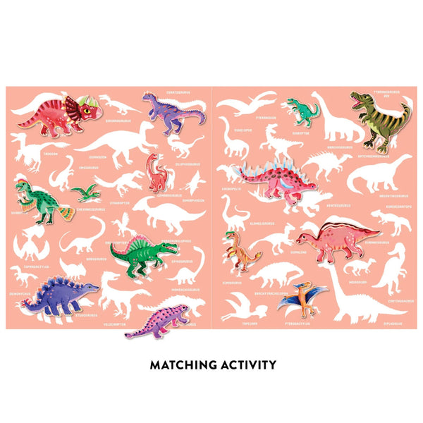 Mudpuppy Dinosaur Park Sticker Play Reusable Activity Set
