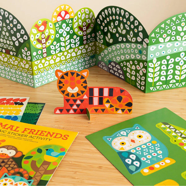 Petit Collage Mosaic Sticker Activity Set - Animal Friends