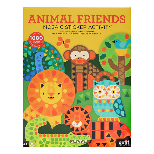 Petit Collage Mosaic Sticker Activity Set - Animal Friends