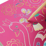 Mudpuppy Scratch Art Magic Kit - Unicorn Glam