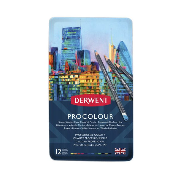 Derwent Procolour Pencil 12 Tin Set