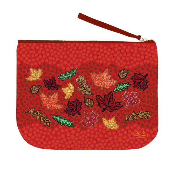 Oscardo Recycled Eco Zip Pouch - Leah Dorion: Fall Winds of Change