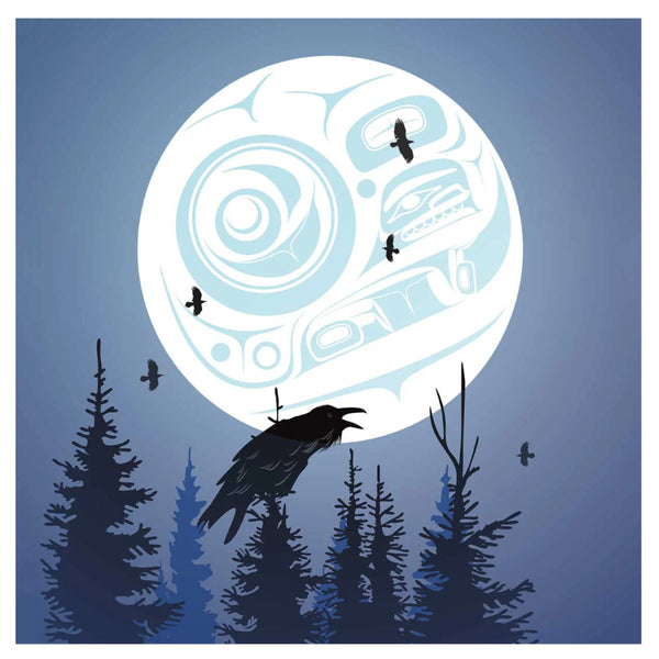 Indigenous Collection Lunch Napkins 20pk Mark Preston: Raven Moon