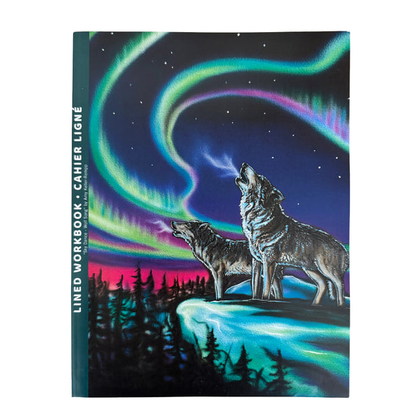 Indigenous Collection Lined Notebook 8.5x11" - Amy Keller-Rempp: Sky Dance, Wolf Song