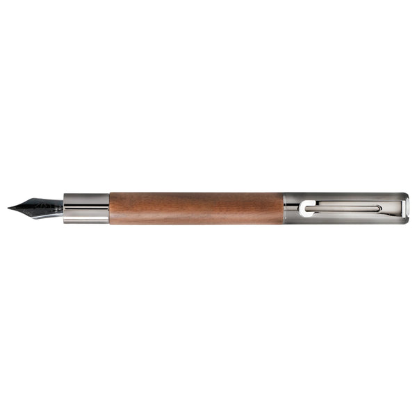 Monteverde Ritma Fountain Pen, Fine Nib - Walnut