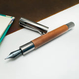 Monteverde Ritma Fountain Pen, Medium Nib - Walnut