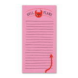 Badger & Burke Notepad, Lined - Evil Plans