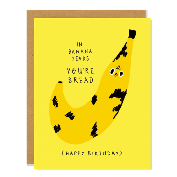 Badger & Burke Birthday Greeting Card - Banana Bread
