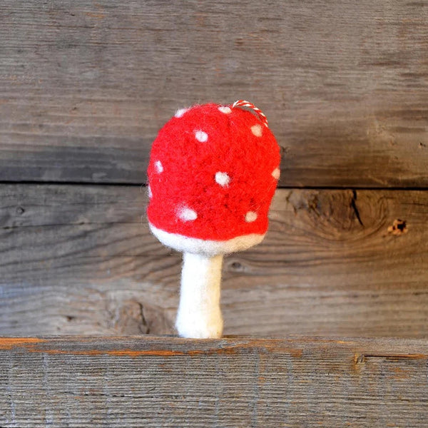 The General Bean Needle Felting Kit - Mushroom Ornament