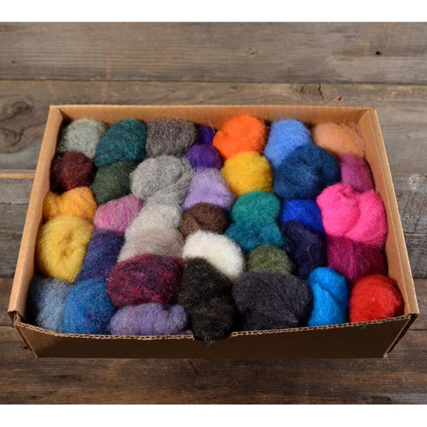 The General Bean Needle Felting Colour Pack Mix - Ultimate 44-Colour Pack