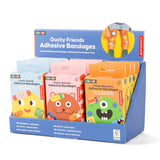 Kikkerland Kidoki Ouchy Friends Adhesive Bandages 45pk Assorted