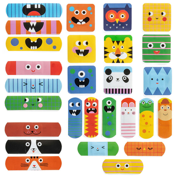 Kikkerland Kidoki Ouchy Friends Adhesive Bandages 45pk Assorted