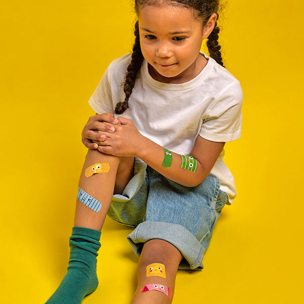 Kikkerland Kidoki Ouchy Friends Adhesive Bandages 45pk Assorted