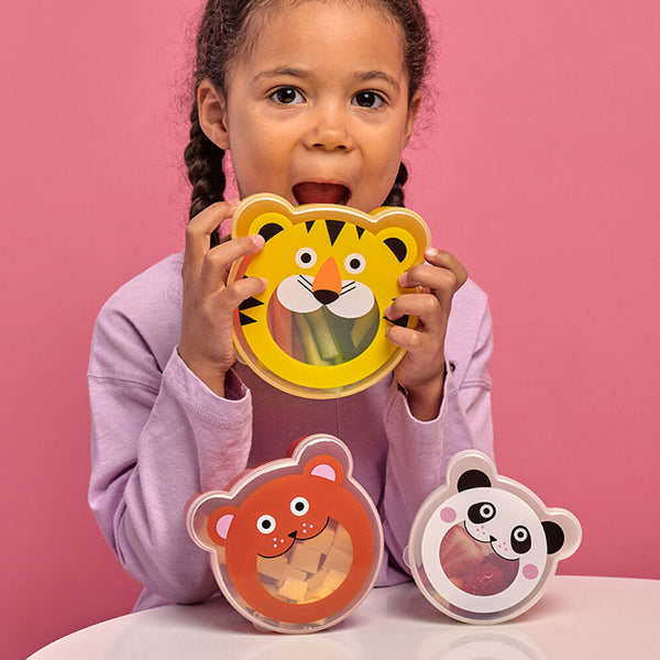 Kikkerland Kidoki On-the-Go Snack Box Set 3pk