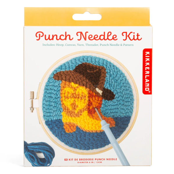 Kikkerland Mini Punch Needle Kit - Western