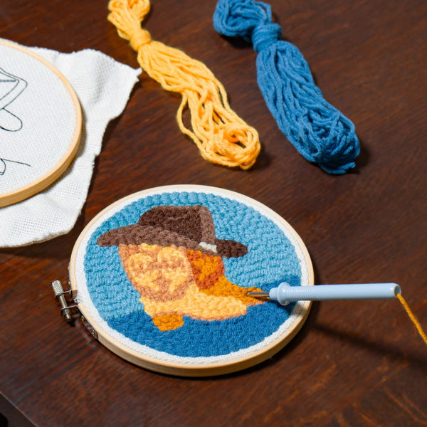 Kikkerland Mini Punch Needle Kit - Western