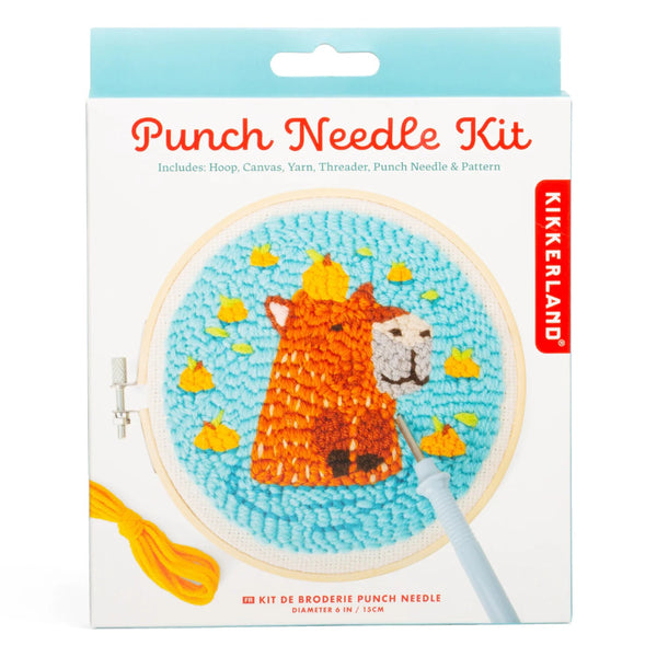 Kikkerland Mini Punch Needle Kit - Capybara