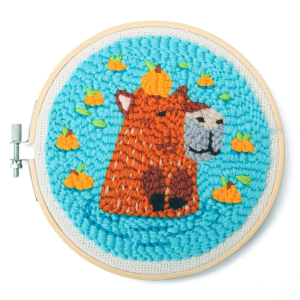 Kikkerland Mini Punch Needle Kit - Capybara