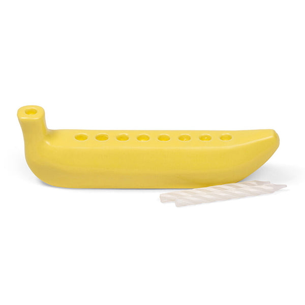 Kikkerland Banorah Mini Ceramic Menorah