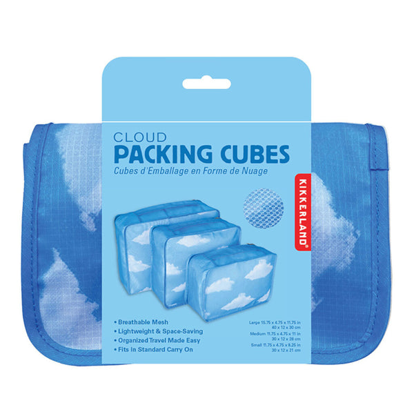 Kikkerland Cloud Fabric Packing Cubes