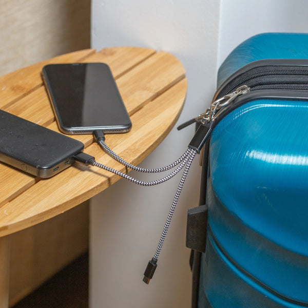 Kikkerland 3-in-1 Charging Cables Keyring