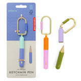 Kikkerland Inkerie On-The-Go Keychain Pen, Assorted