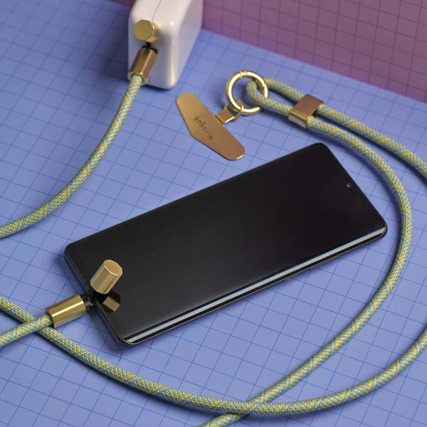 Kikkerland Inkerie Charge & Carry Phone Lanyard, Blue