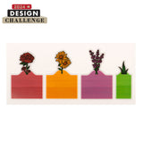 Kikkerland Annotation Garden Sticky Notes 100pk