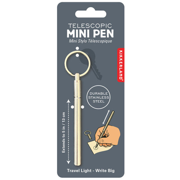 Kikkerland Telescopic Mini Pen Keychain