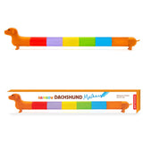 Kikkerland Rainbow Dachshund Markers Set