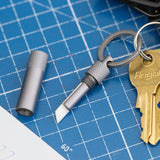 Kikkerland Cut It Out! Mini Ceramic Knife Keychain