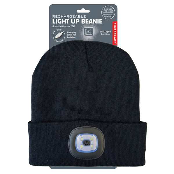Kikkerland Rechargeable Light Up Beanie