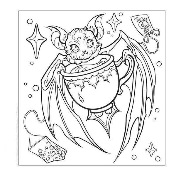 Creepy Curiosities Colouring Book by Lois Goody