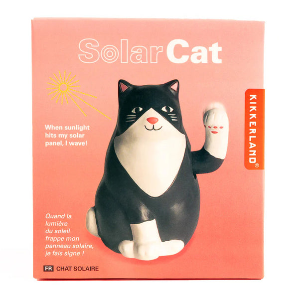 Kikkerland Waving Solar Cat