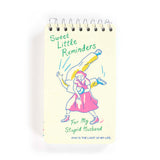 Blue Q Blank 3" x 5" Top-Coil Notebook - Sweet Little Reminders For My Stupid Husband