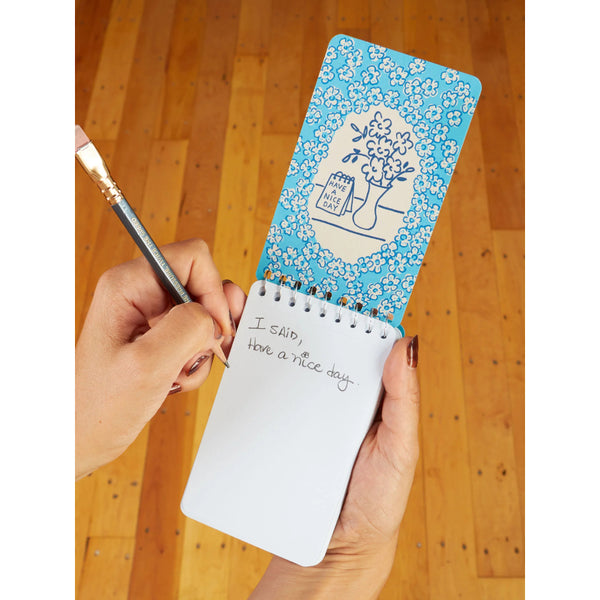 Blue Q Blank 3" x 5" Top-Coil Notebook - Angry Woman Essays