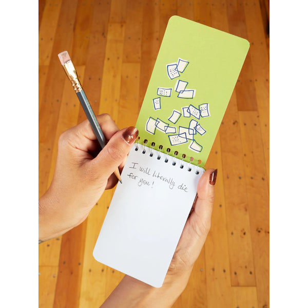 Blue Q Blank 3" x 5" Top-Coil Notebook - Deep Thoughts For My Cat
