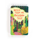 Blue Q Blank 3" x 5" Top-Coil Notebook - Notes From My Mushroom Trip